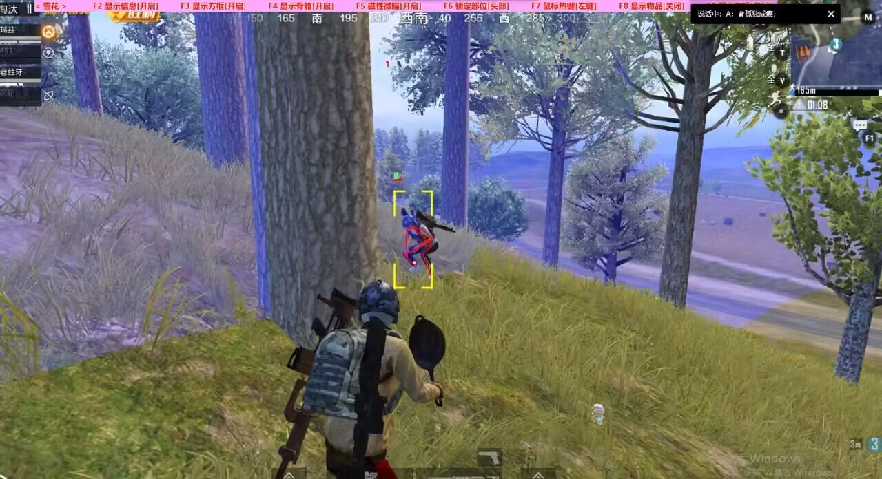 和平精英辅助【美杜莎容器直装V1.3】变色绘制 骨骼绘制 掩体变色 手持显示 全枪无死角漏打 扫车打鸟 范围可调节